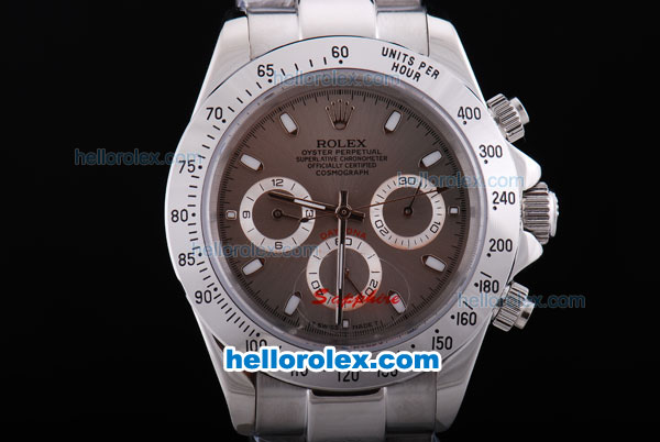 Rolex Daytona Chronograph Automatic with Gray Dial-White marking - Click Image to Close